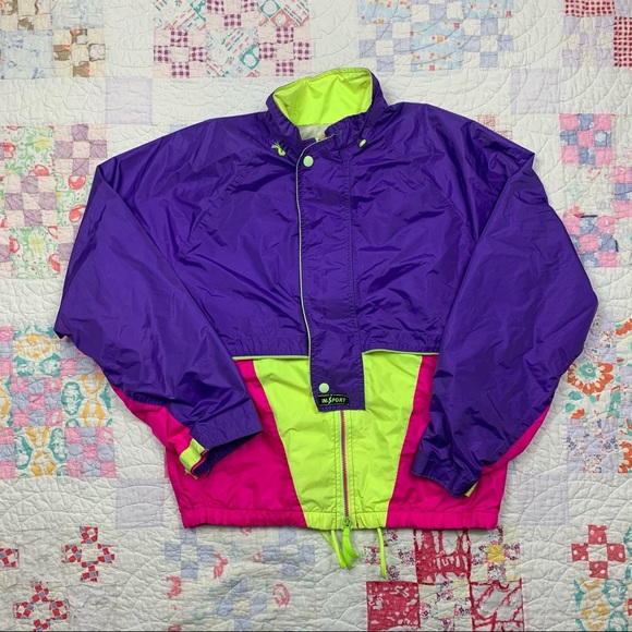 Vintage Jackets & Blazers - VINTAGE 90s COLORBLOCK GORETEX WINDBREAKER JACKET